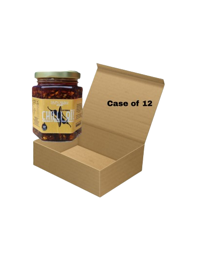Chicken and black bean chilli oil case